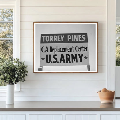 Torrey Pines Signage December 1940 San Diego California