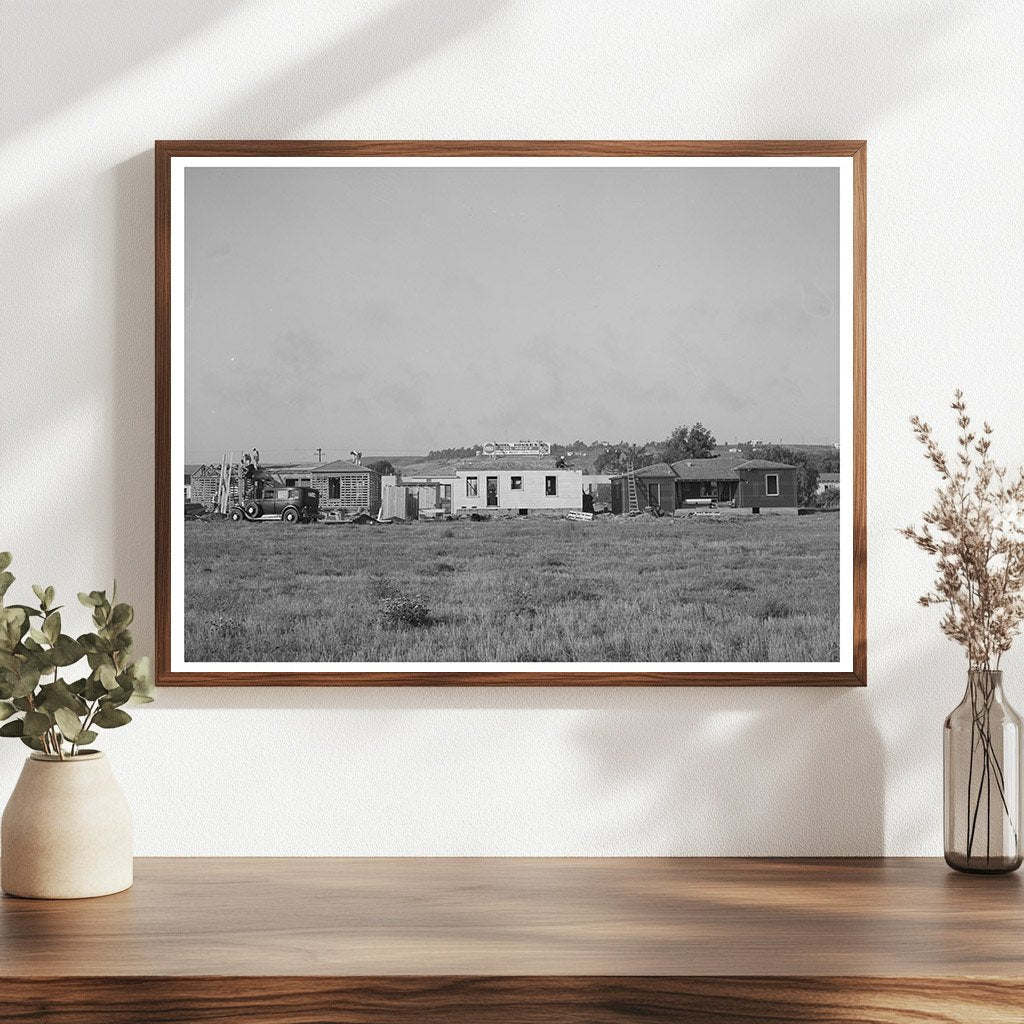 Pacific Beach Houses Under Construction December 1940