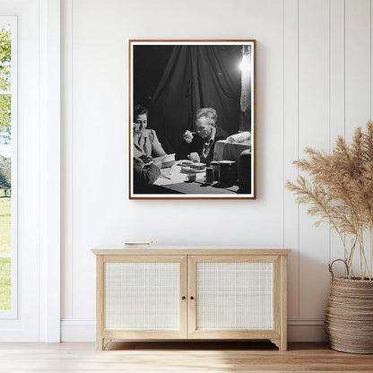 Carpenter Family Supper in Tent Home Mission Valley 1940