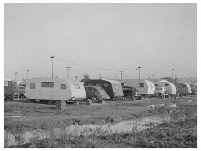Vintage 1944 San Diego Trailer Camp for Workers