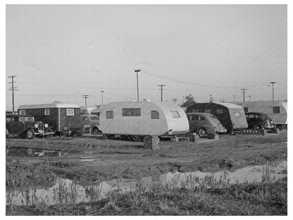 Sunset Trailer Camp San Diego December 1940 Vintage Image