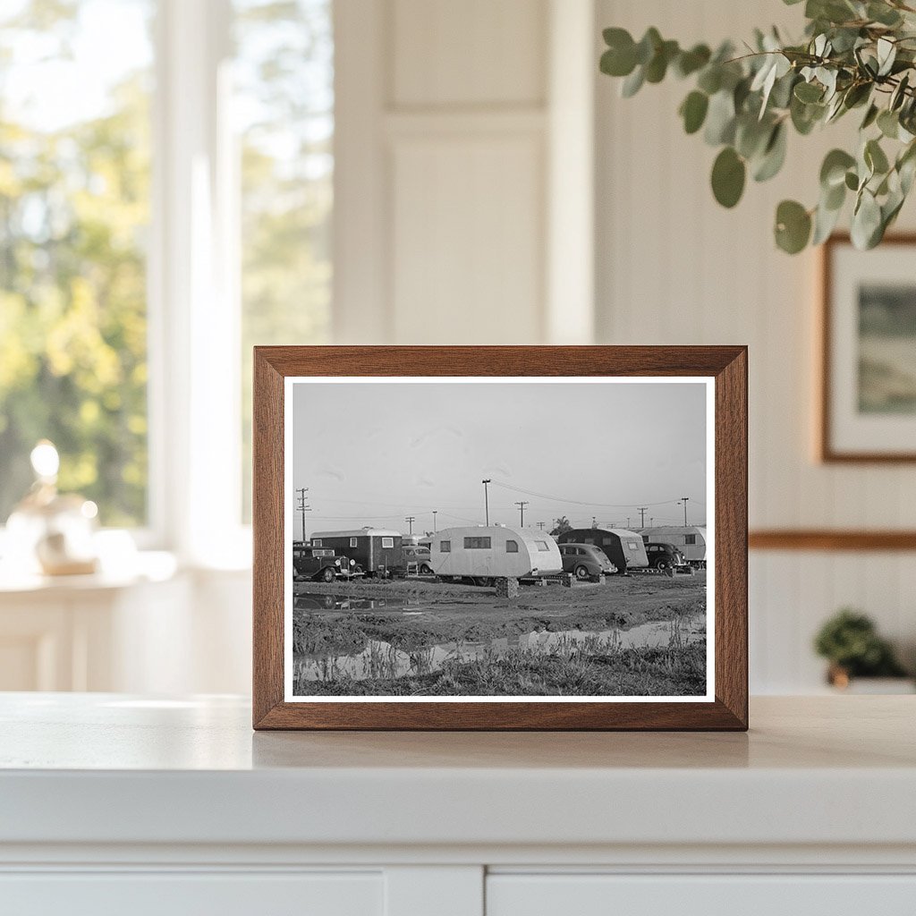 Sunset Trailer Camp San Diego December 1940 Vintage Image