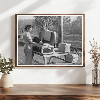 Carpenters Wife Unpacking Trunk Mission Valley 1940