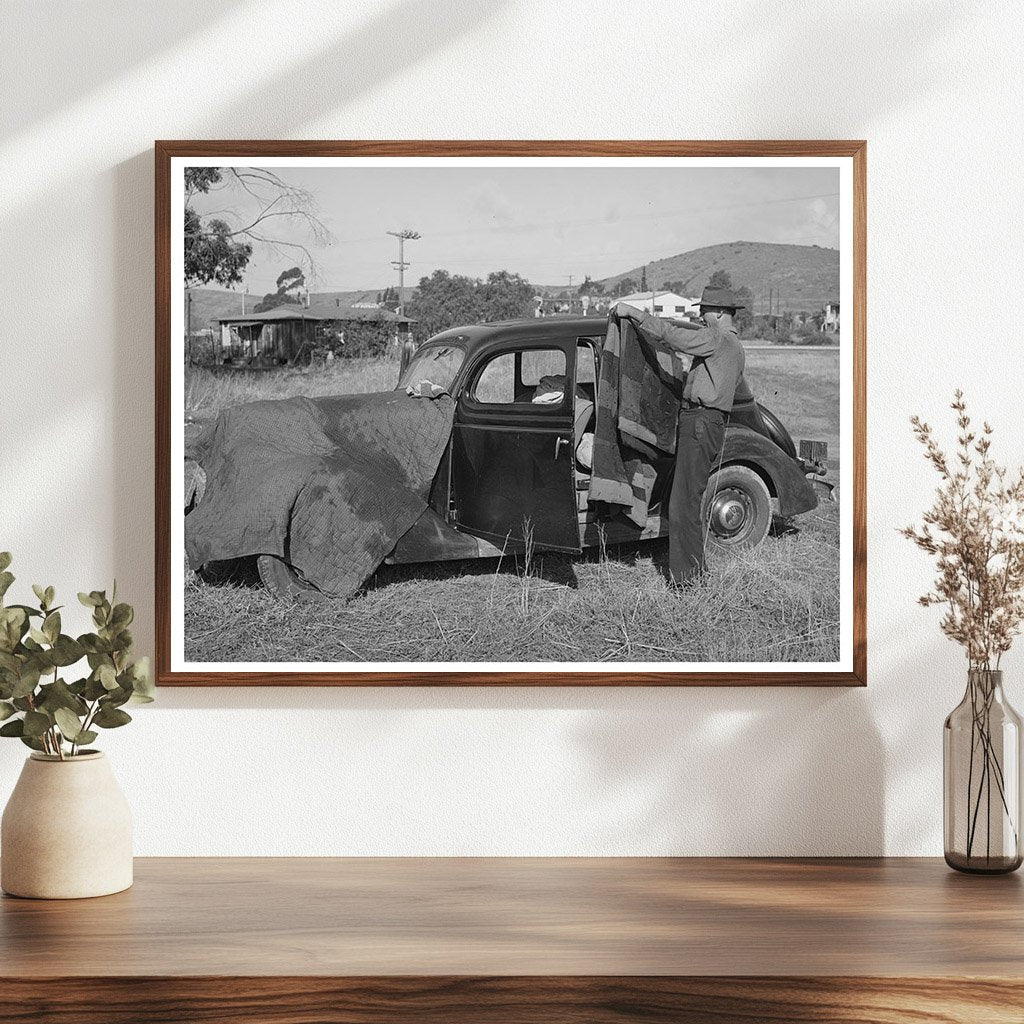Carpenter Seeking Work in Pacific Beach California 1940