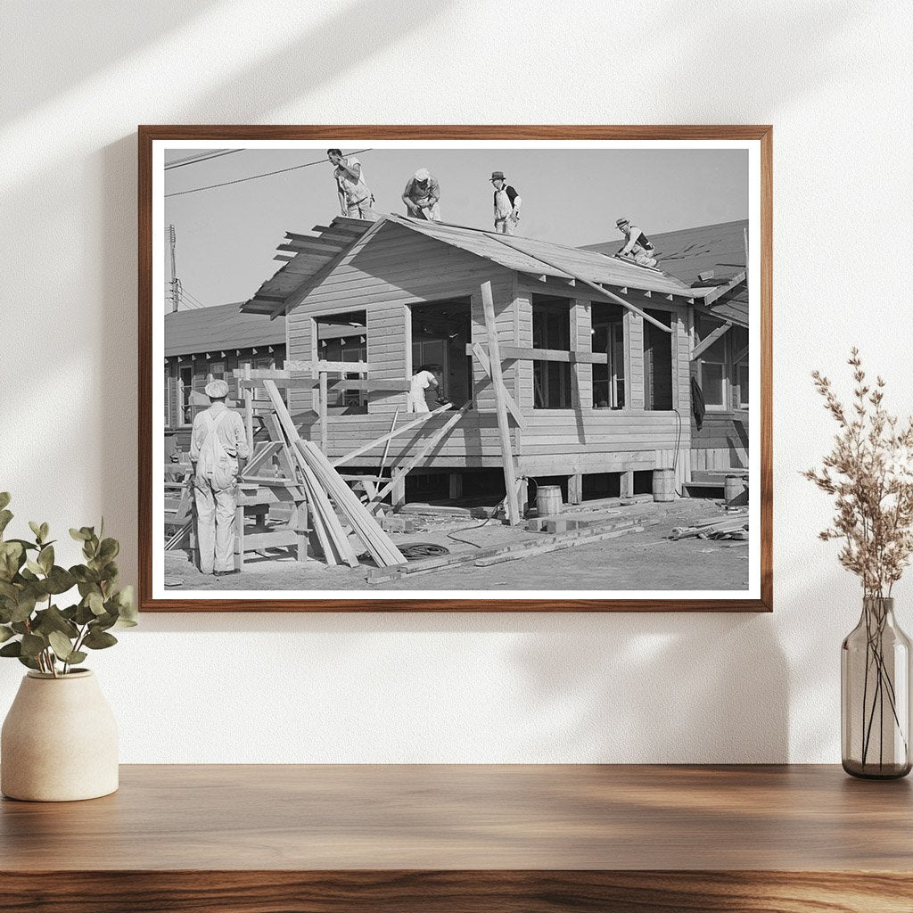 Men Working on Coast Artillery Building San Diego 1940