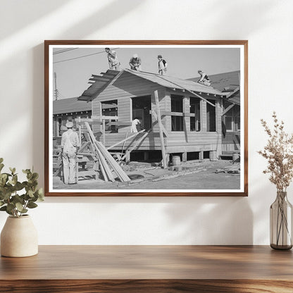 Men Working on Coast Artillery Building San Diego 1940