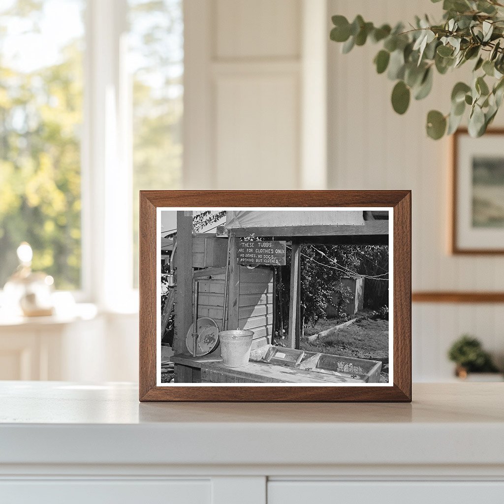 Laundry Tubs in San Diego Trailer Court December 1944