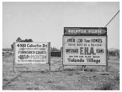Vintage Highway 80 Sign San Diego December 1940