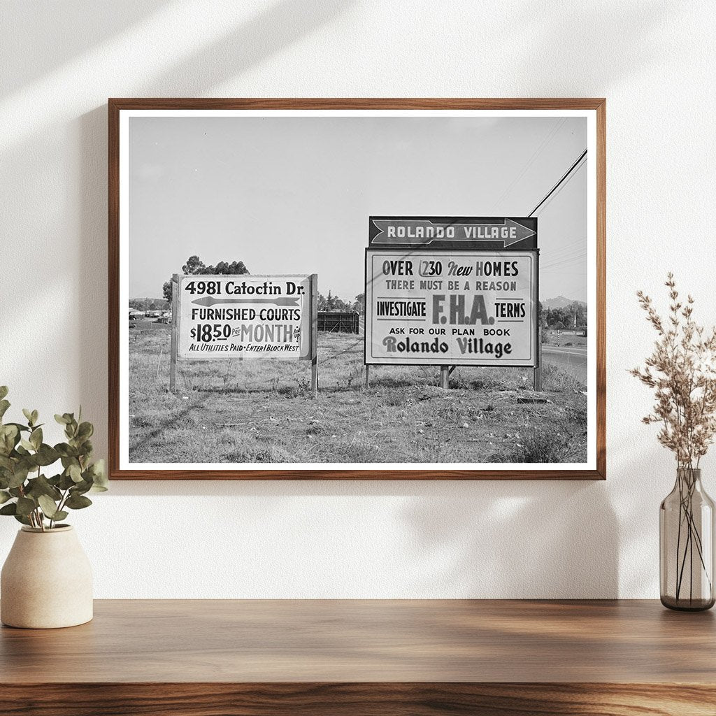 Vintage Highway 80 Sign San Diego December 1940