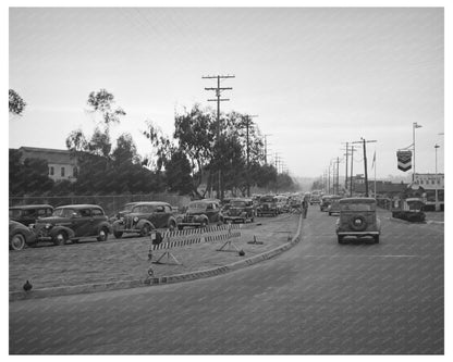 San Diego Intersection Traffic December 1940