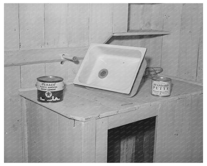 1944 Sink at Corpus Christi Construction Site for Workers