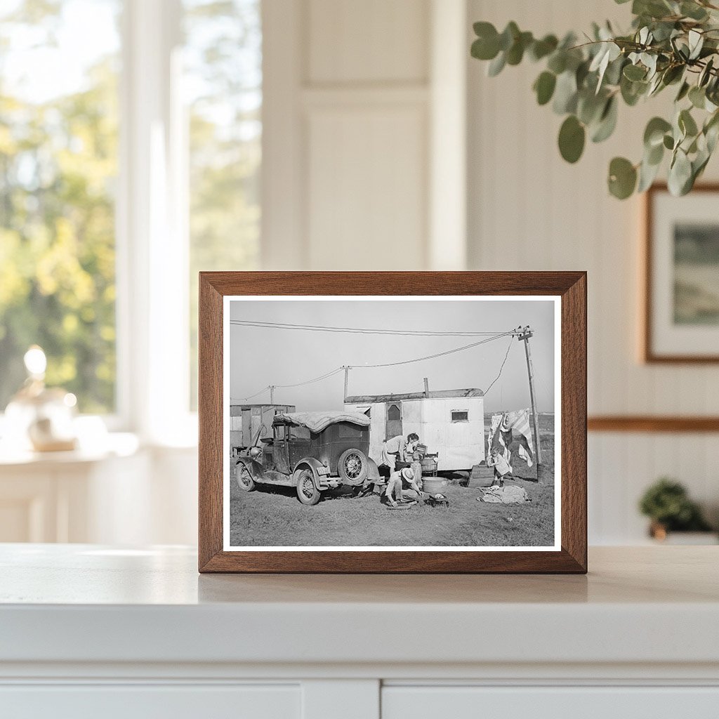 1940 Vintage Photo of Trailer Court in Corpus Christi Texas