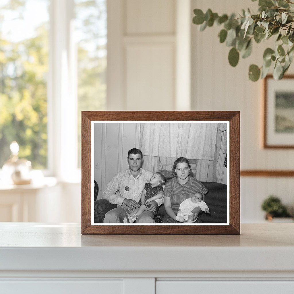 1940 Family of Workmen at Naval Air Base Corpus Christi