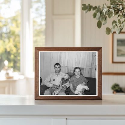 1940 Family of Workmen at Naval Air Base Corpus Christi