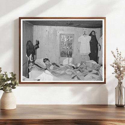 1944 Vintage Photo of Sick Boy and His Father in Texas