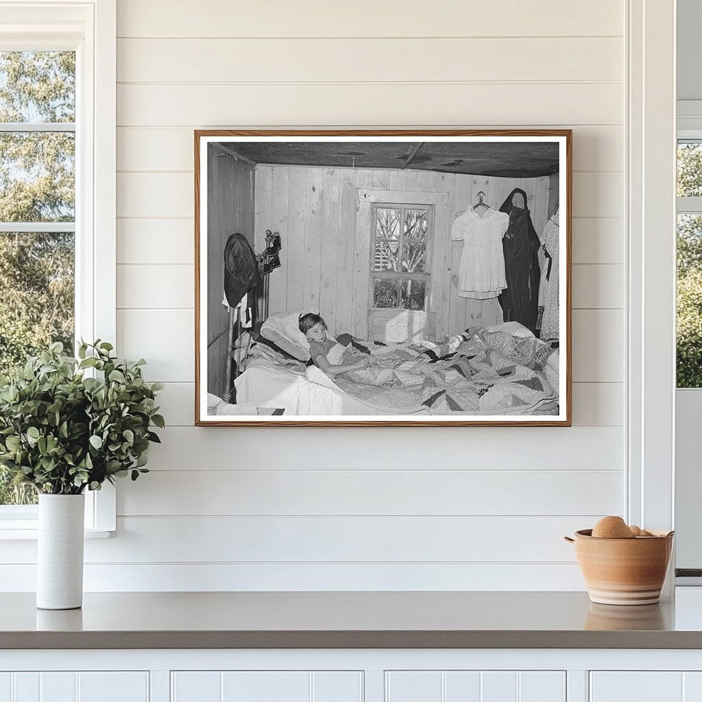 1944 Vintage Photo of Sick Boy and His Father in Texas