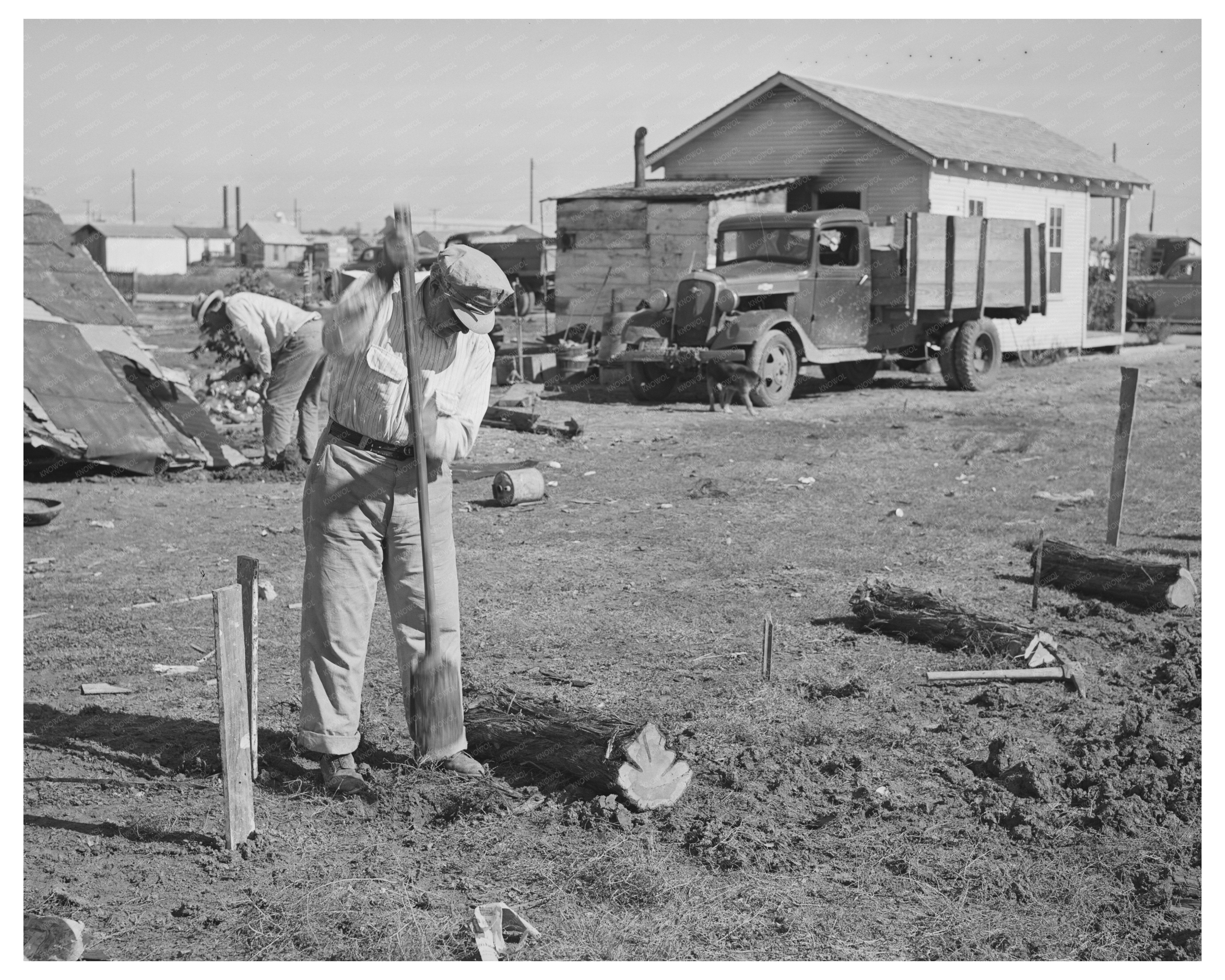 New House Foundation Work in Corpus Christi Texas 1940
