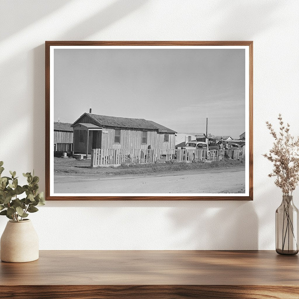 1940 Vintage Image of Corpus Christi House and Trailer