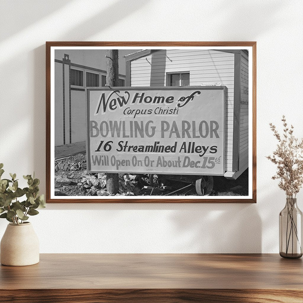 1940 Bowling Alley Construction in Corpus Christi Texas