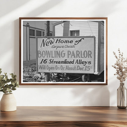 1940 Bowling Alley Construction in Corpus Christi Texas