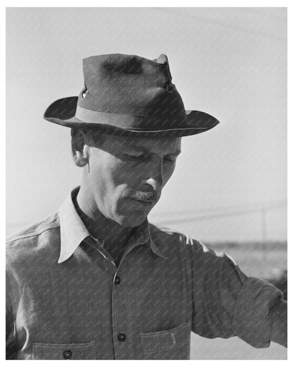 1944 Black and White Bricklayer at Corpus Christi Project