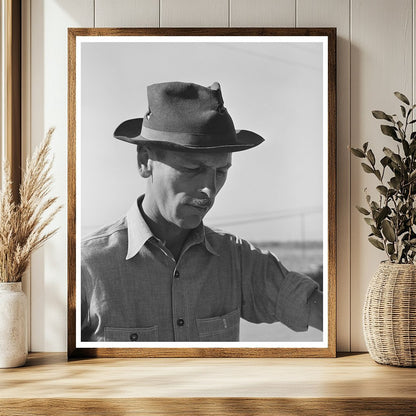 1944 Black and White Bricklayer at Corpus Christi Project