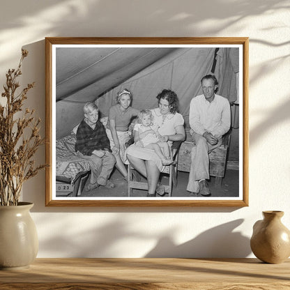 Oklahoma Roofers Family in Tent Home Corpus Christi 1944