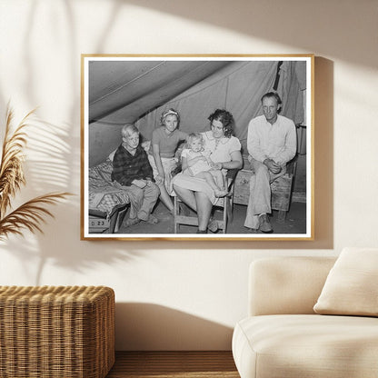 Oklahoma Roofers Family in Tent Home Corpus Christi 1944