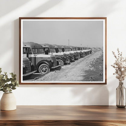 Buses for Workmen at Naval Air Base Corpus Christi 1944