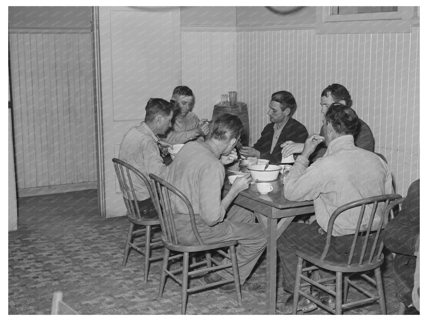 Men Dining at Salvation Army Corpus Christi December 1940