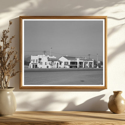 Vintage Filling Station Solano County California 1940