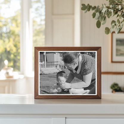 Milk for Children at Yuba City Farm Workers Camp 1940