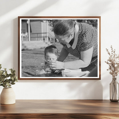 Milk for Children at Yuba City Farm Workers Camp 1940