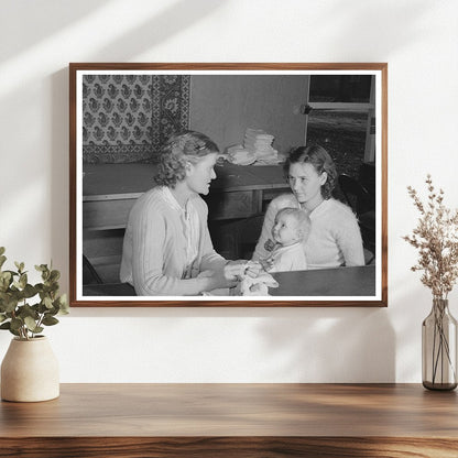 Sewing Lesson at Yuba City Farm Camp December 1940