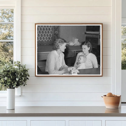 Sewing Lesson at Yuba City Farm Camp December 1940