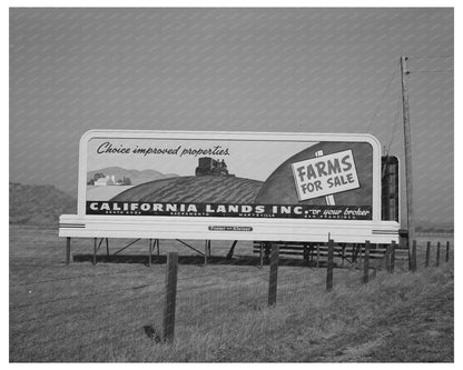 California Highway Sign December 1940 FSA/OWI Collection