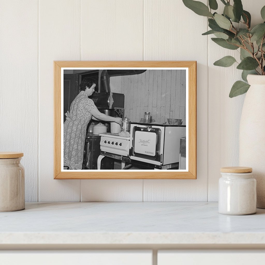 Farmers Wife in Auburn California Kitchen 1940