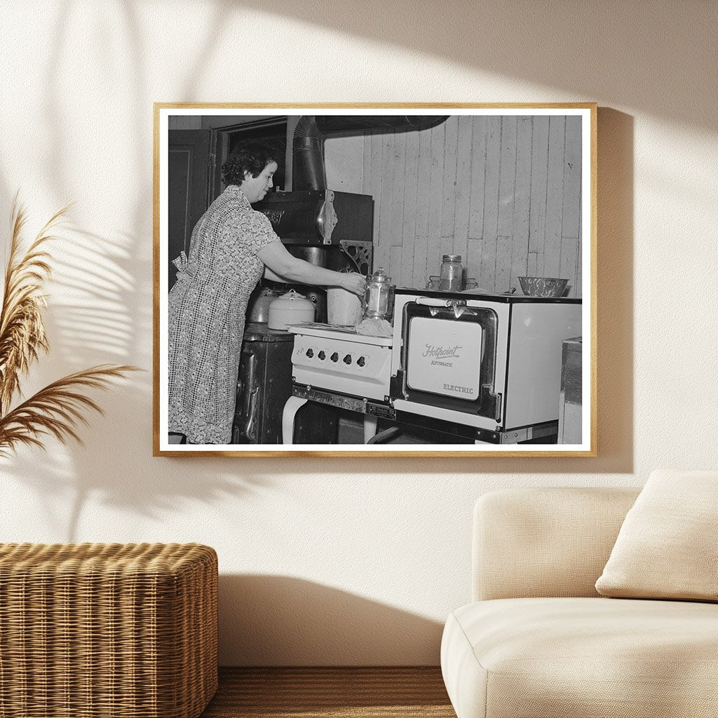Farmers Wife in Auburn California Kitchen 1940