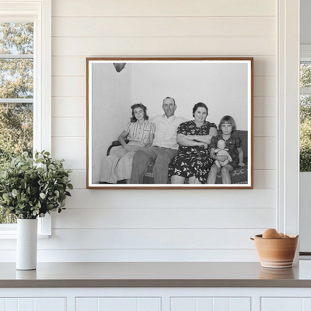 Fruit Farmer Family in Placer County California 1940