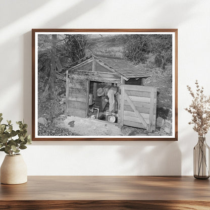 Vintage Fruit Farmer in Placer County California 1940