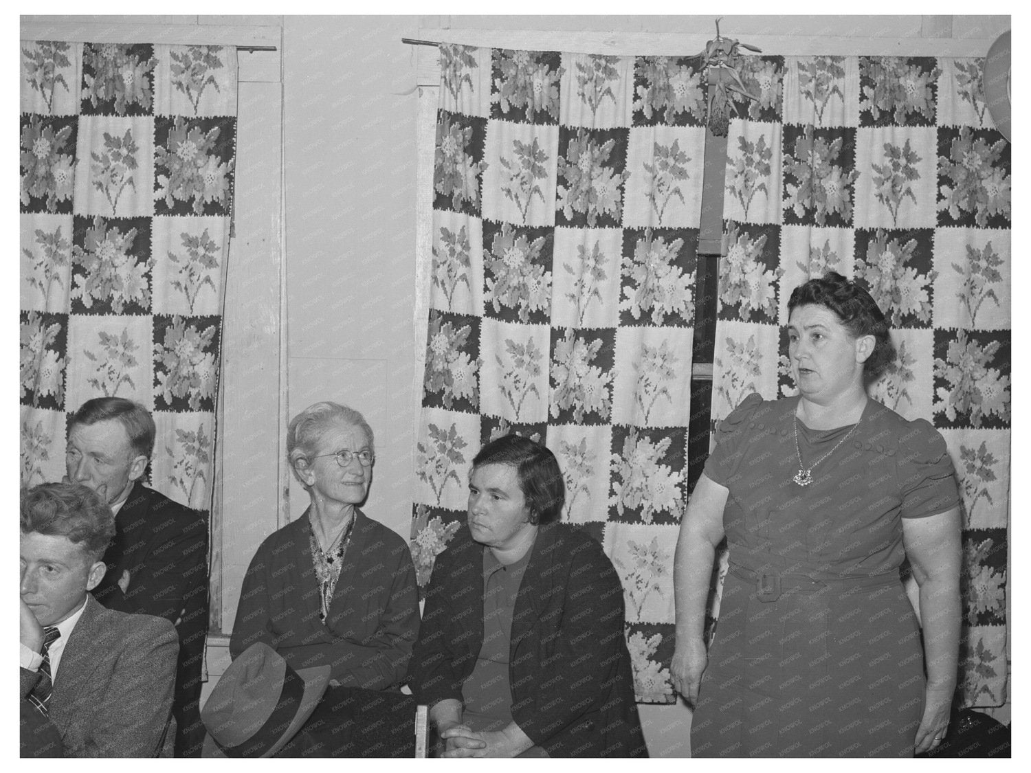 Farmers Gathering in Gold Hill California December 1940