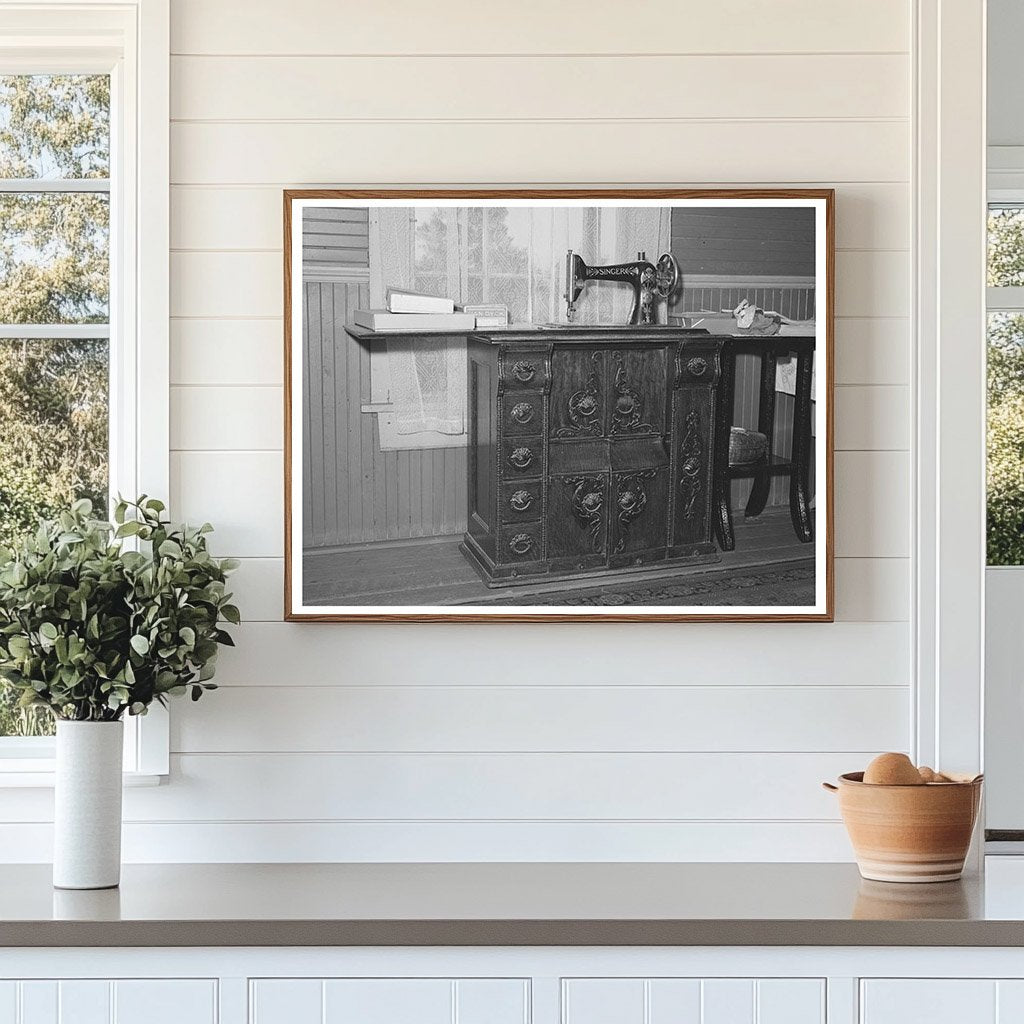 Sewing Machine in Placer County Home December 1940