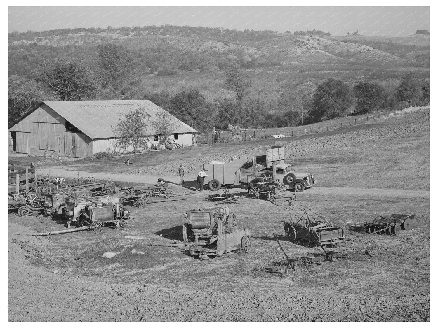 Vintage Farm Equipment in Placer County California 1940