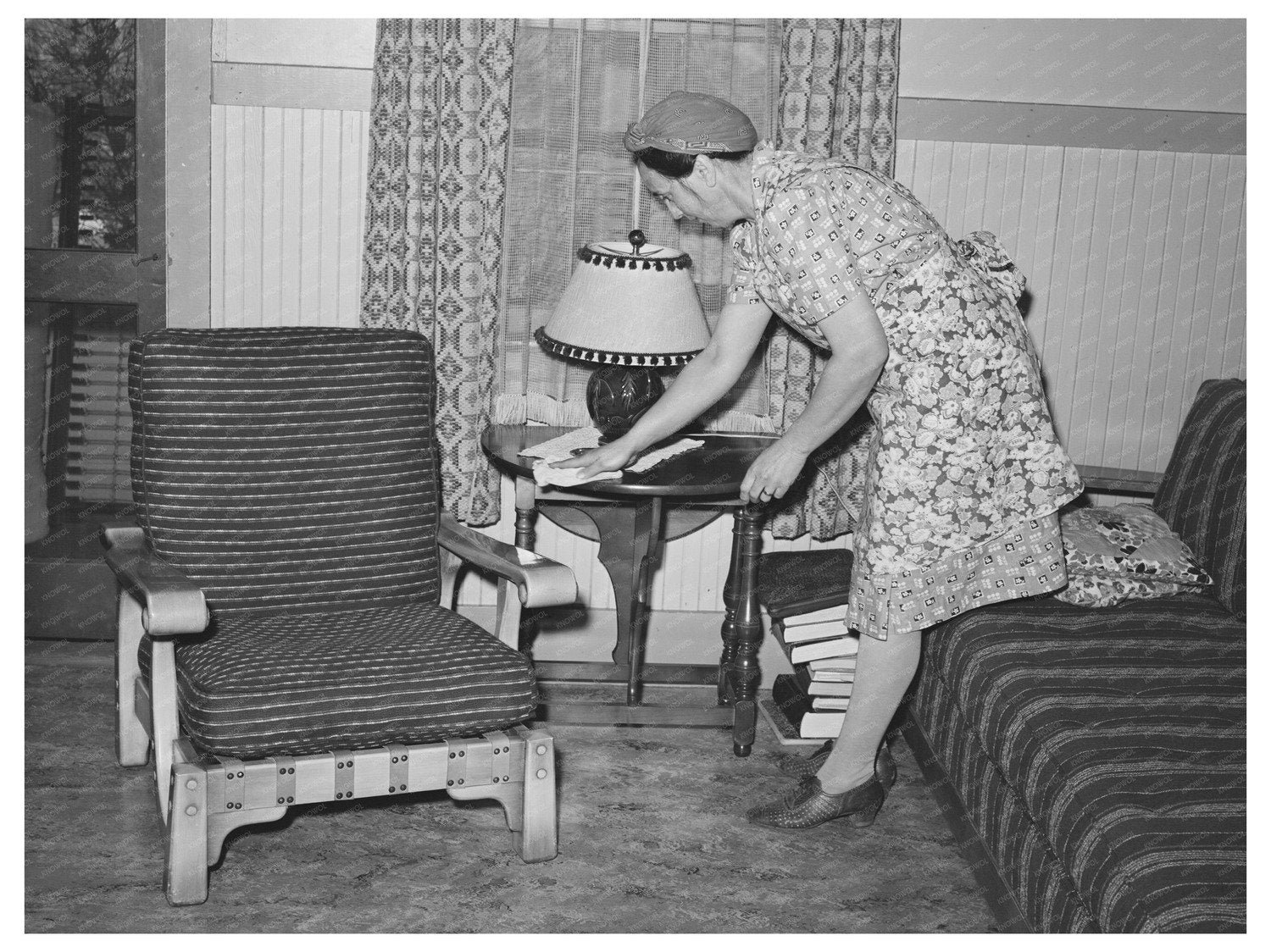 Wife of Fruit Farmer in Placer County December 1940