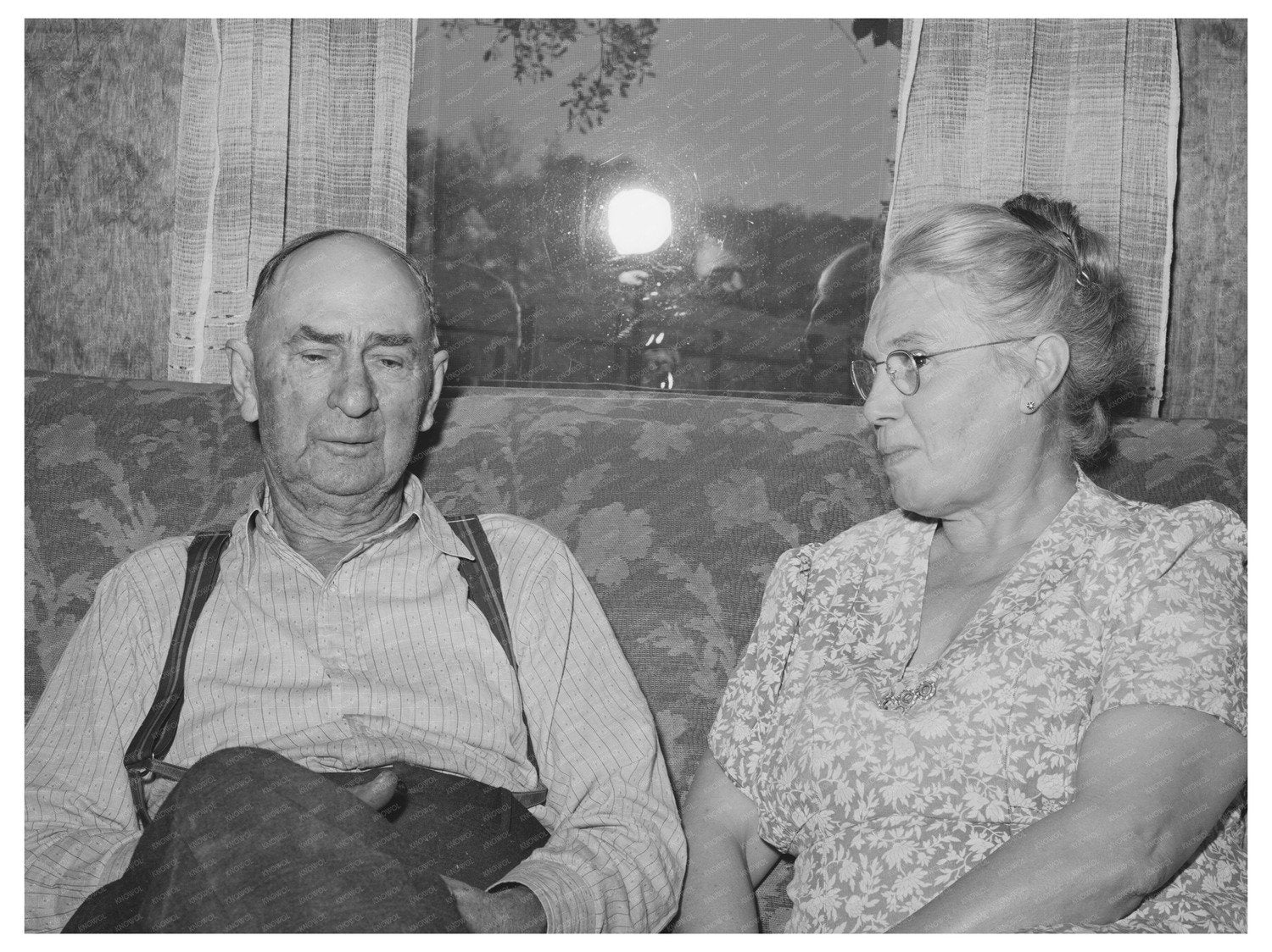 1940 Placer County Fruit Farmer and Wife Facing Challenges