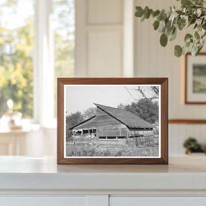 1940 Black and White Fruit Packing Shed in Placer County