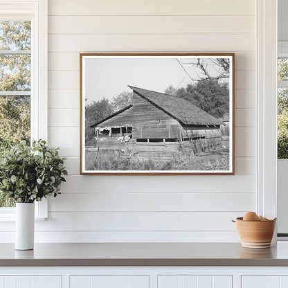 1940 Black and White Fruit Packing Shed in Placer County