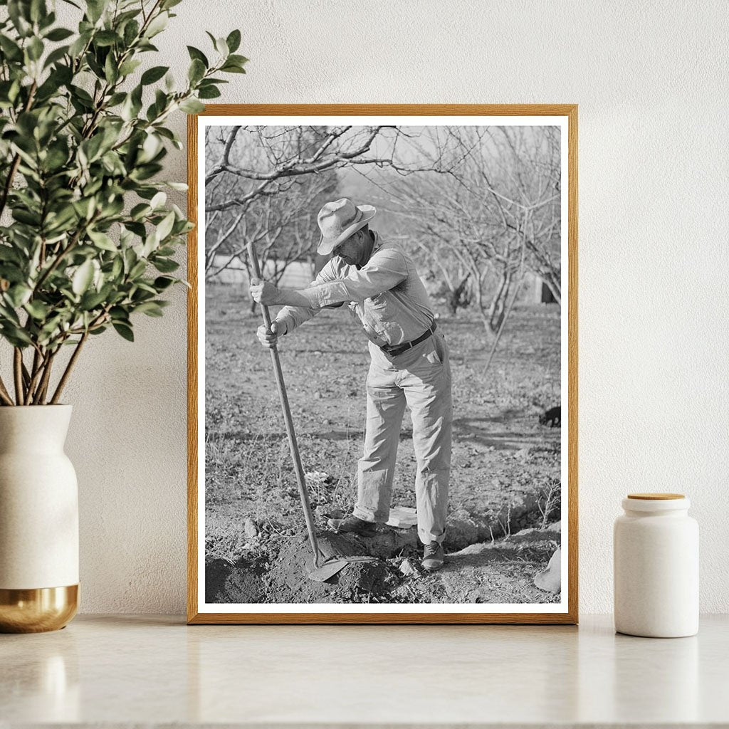 Oklahoma Farmer Irrigating Land in California 1940