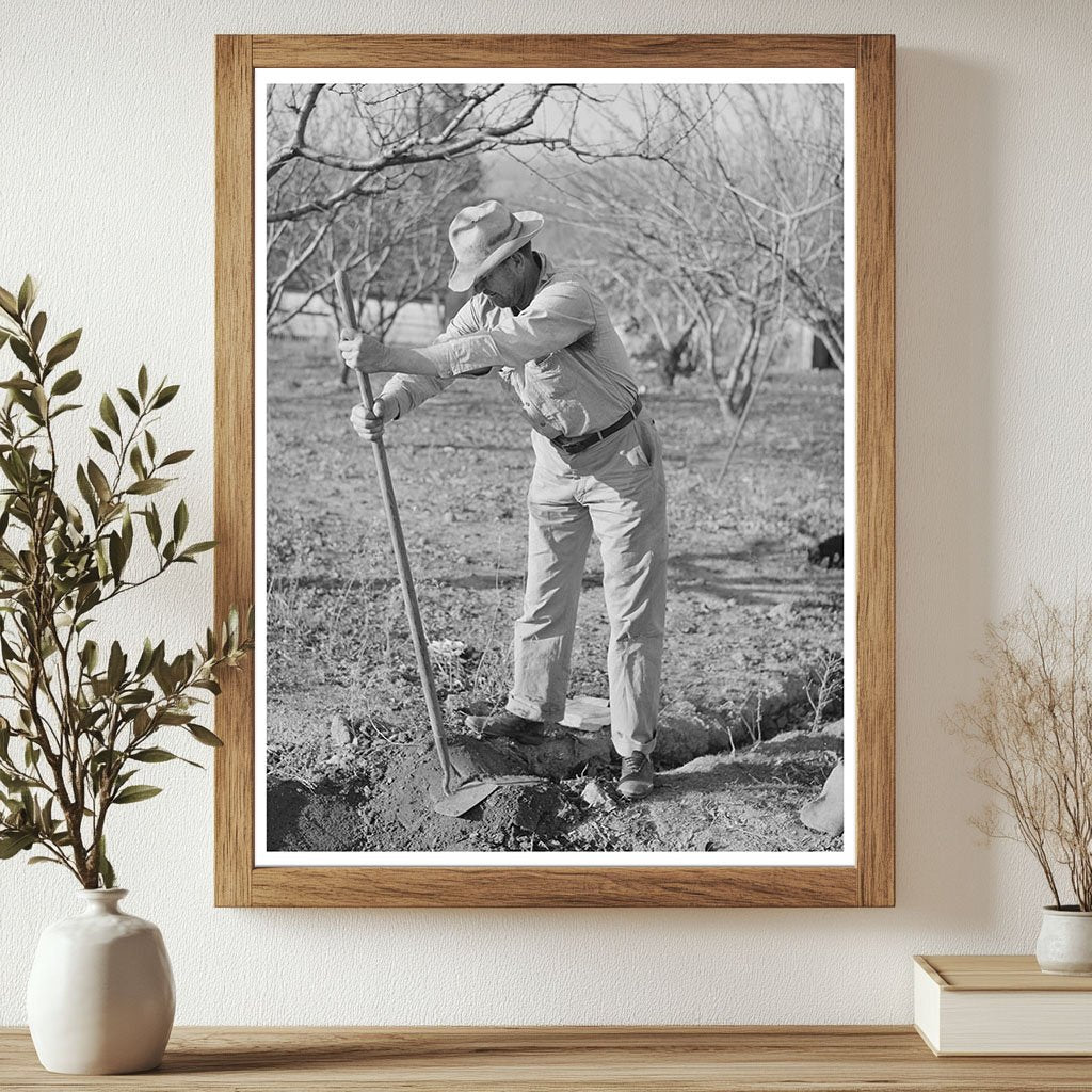 Oklahoma Farmer Irrigating Land in California 1940