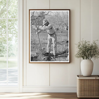 Oklahoma Farmer Irrigating Land in California 1940